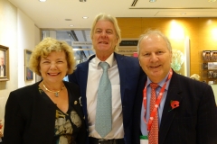 Professor Valerie Lund (Semon Lecturer 2012), Professor David Howard (previous President of the British Laryngological Association), Mr John Watkinson (previous Chairman of the Semon Committee)